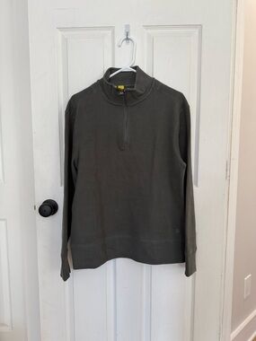 Banana Republic Men's Half-Zip Sweatshirt - Dark Green